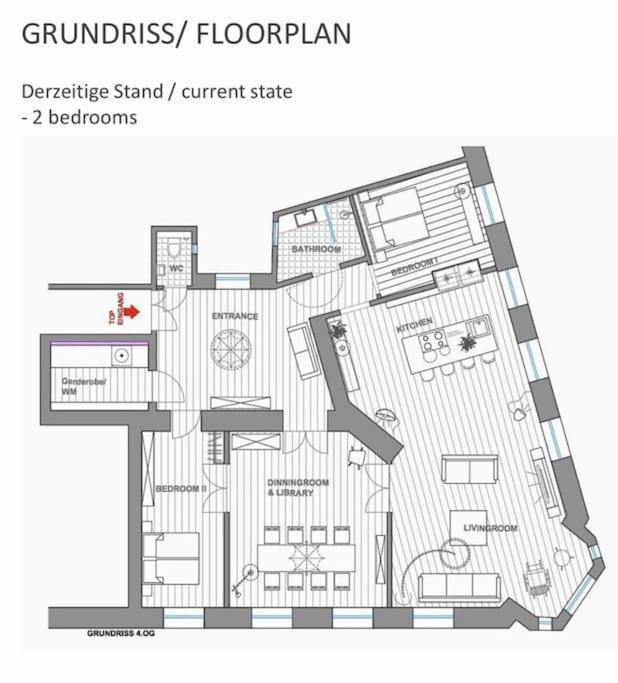 Designer Flat, Fully Furnished & Sunny Apartment Wien